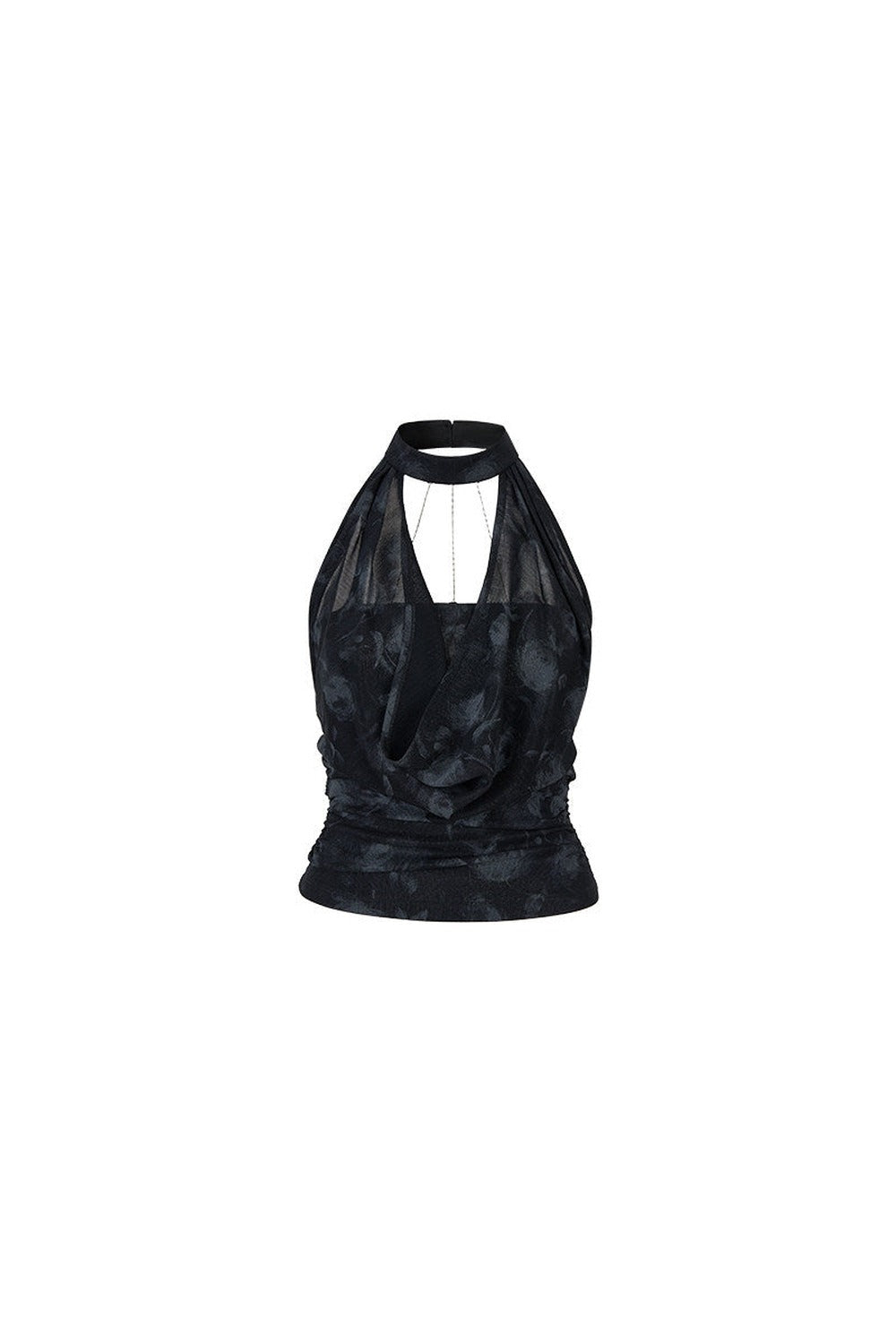 Chain Halter Neck Tank Top