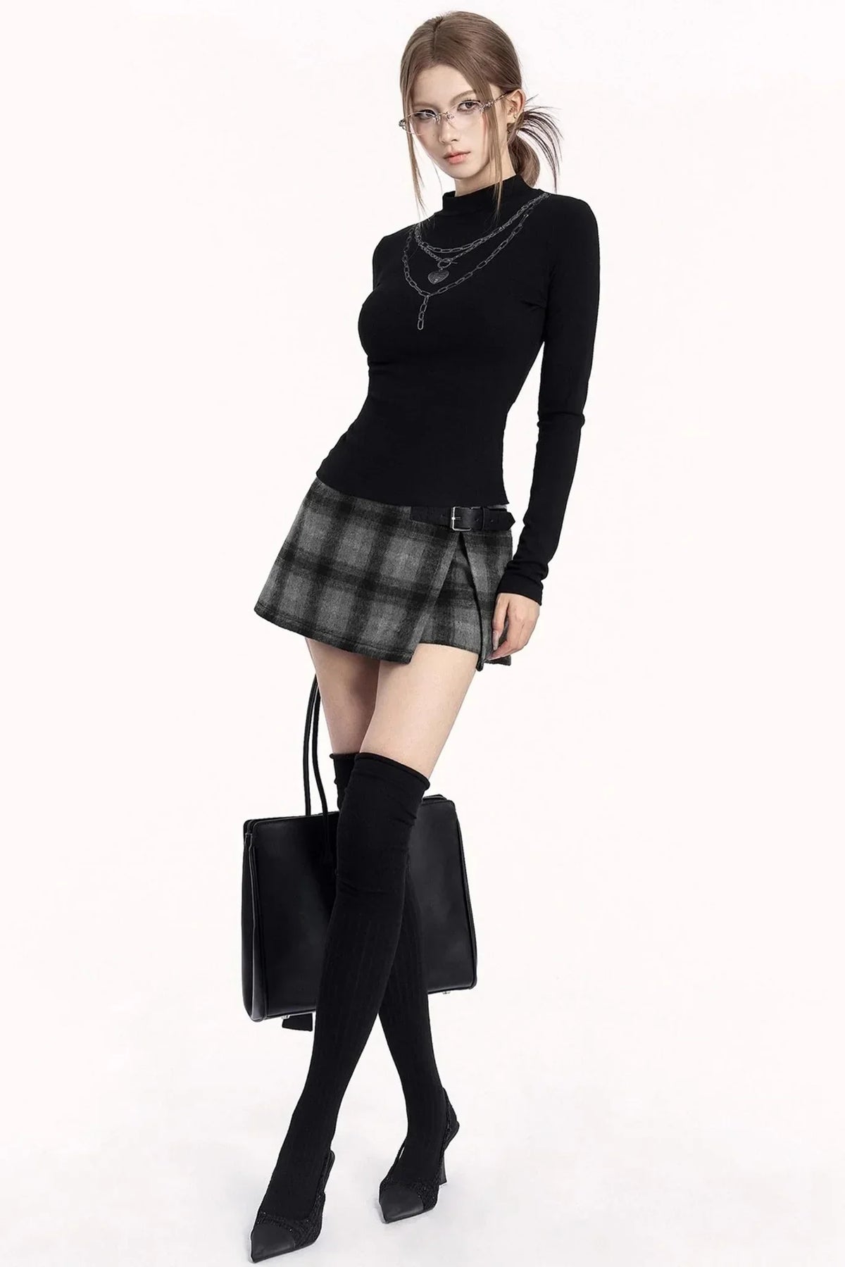 Chain Print Slim Fit Top