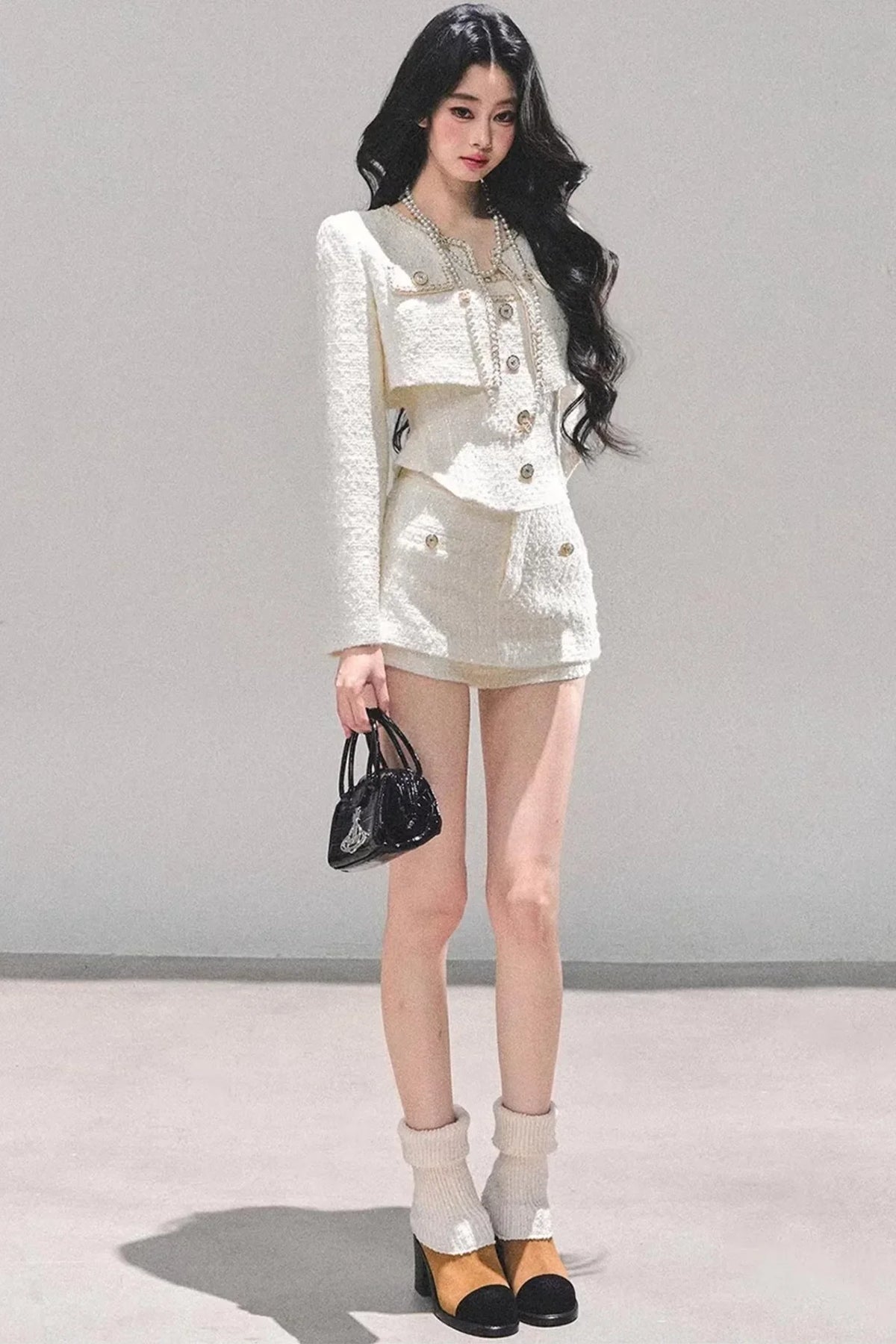 Chanel Wool Coat Skirt Set-Up