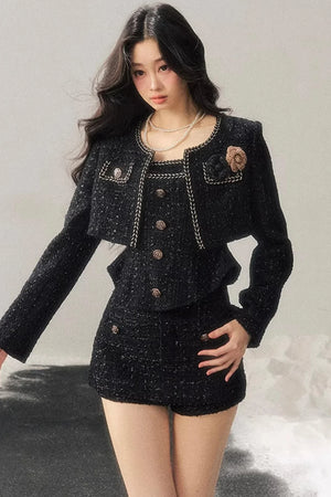 Chanel Wool Coat Skirt Set-Up