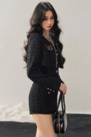 Chanel Wool Coat Skirt Set-Up