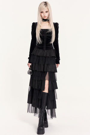 Chasing Light Mesh Cake Skirt