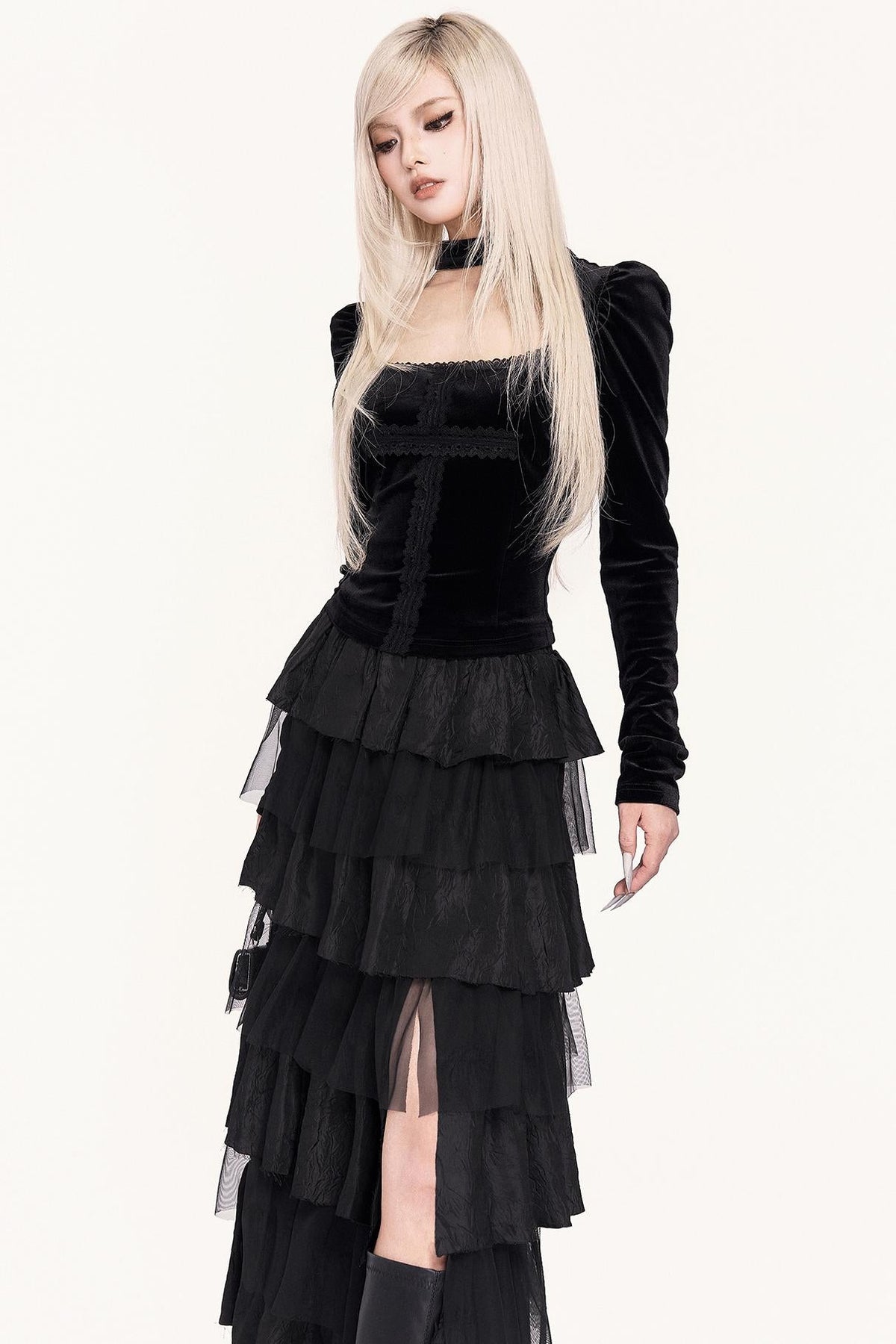 Chasing Light Mesh Cake Skirt