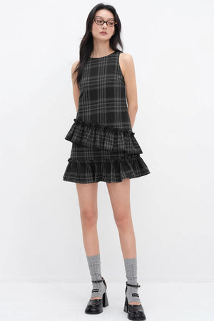 Checkered Sleeveless Dress