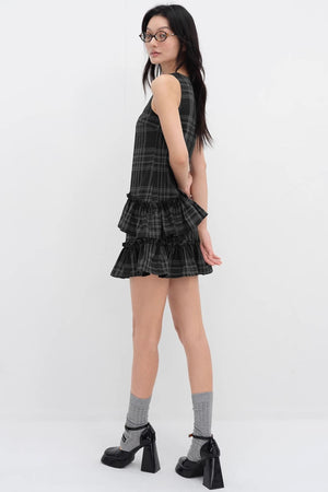 Checkered Sleeveless Dress