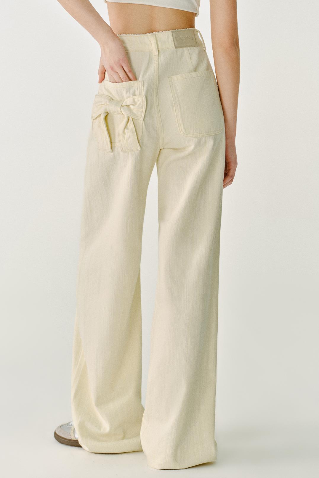 Cheese Butterfly Bow Jeans