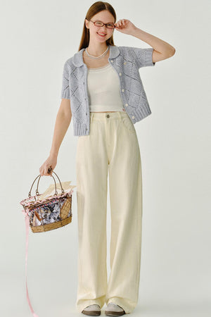 Cheese Butterfly Bow Jeans