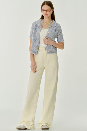 Cheese Butterfly Bow Jeans