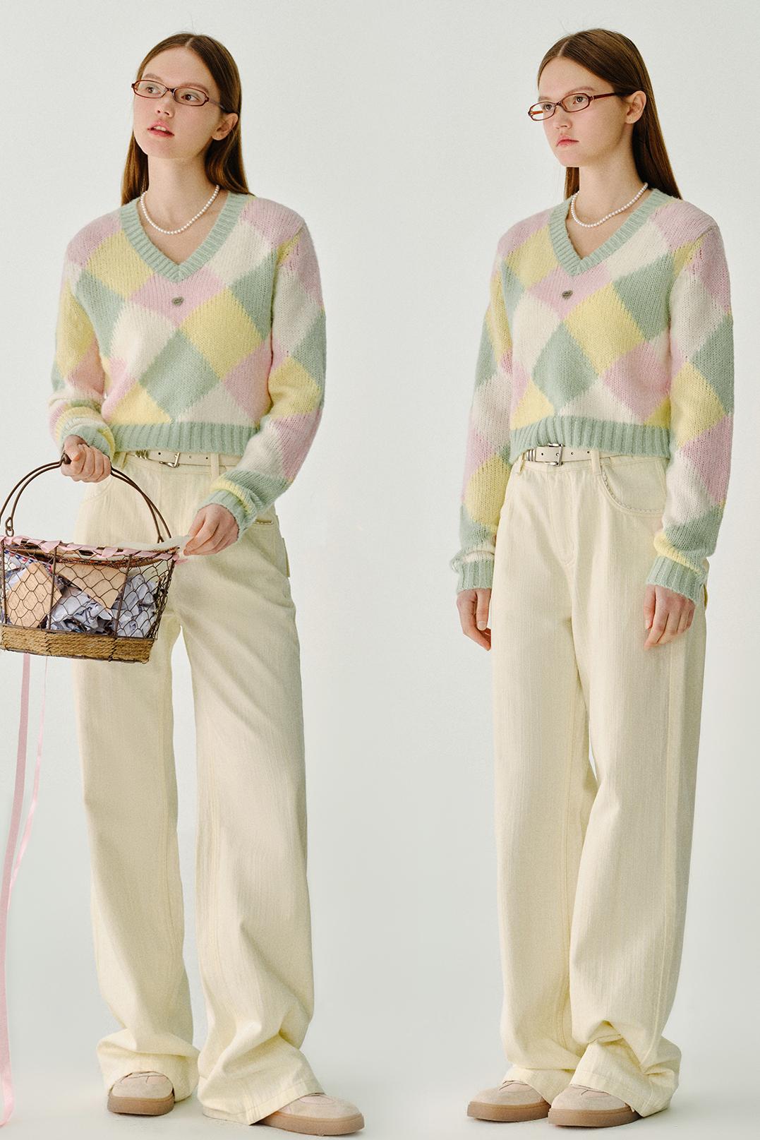 Cheese Butterfly Bow Jeans