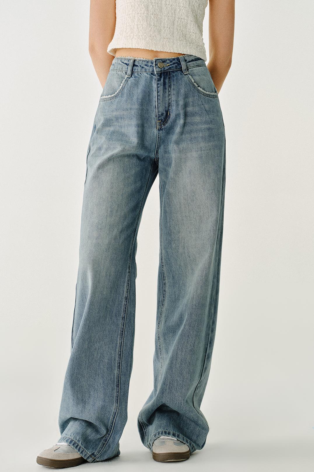 Cheese Butterfly Bow Jeans