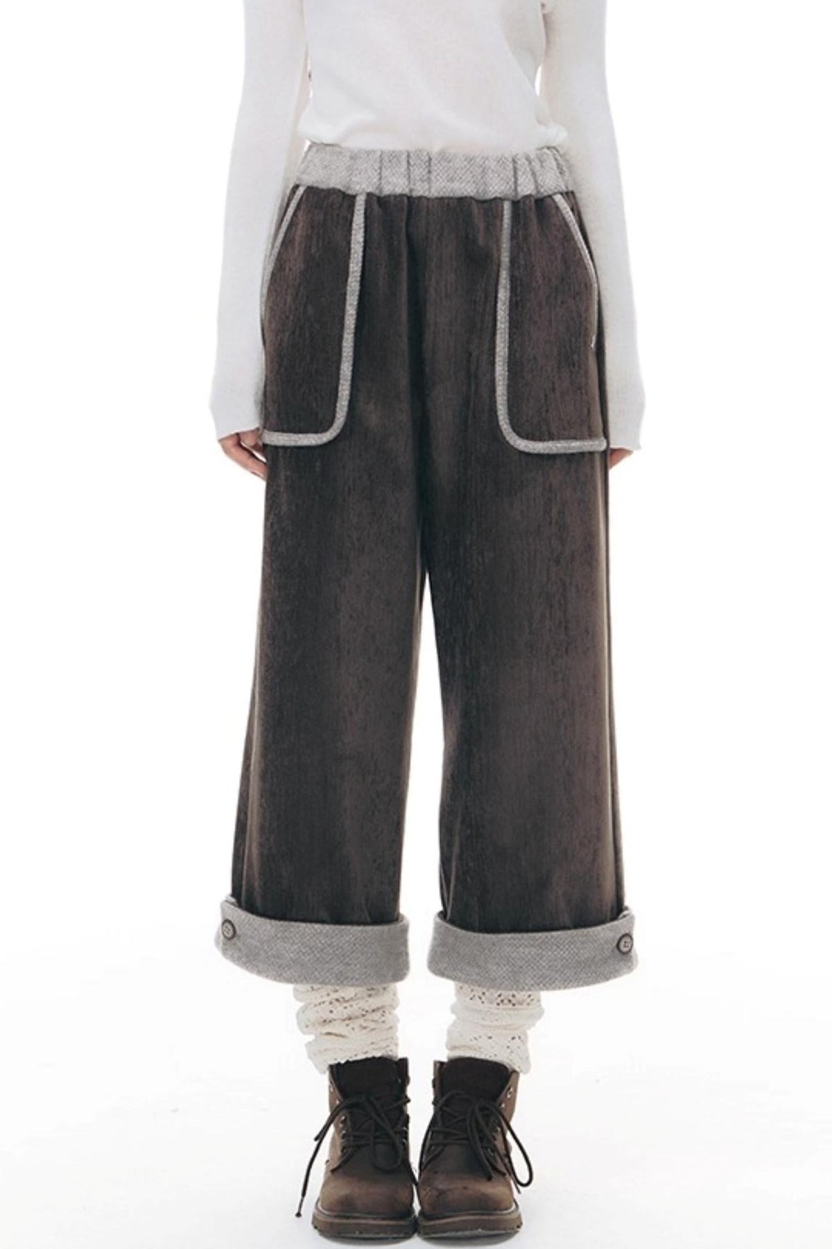 Chenille Multi-Pocket Pants