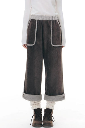 Chenille Multi-Pocket Pants