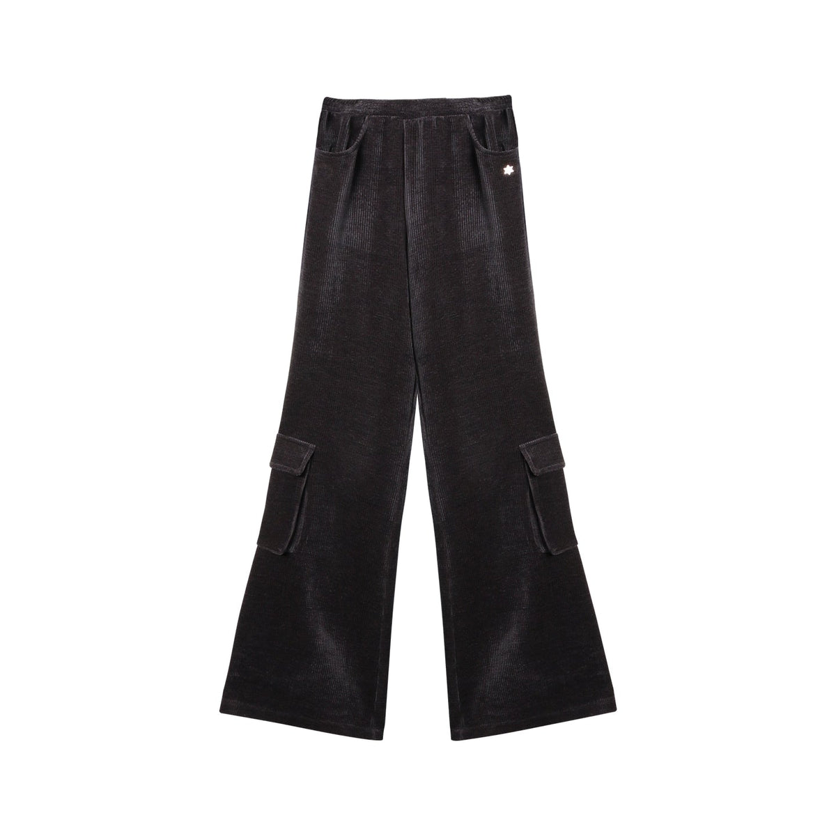 Chenille Slim Flared Pants