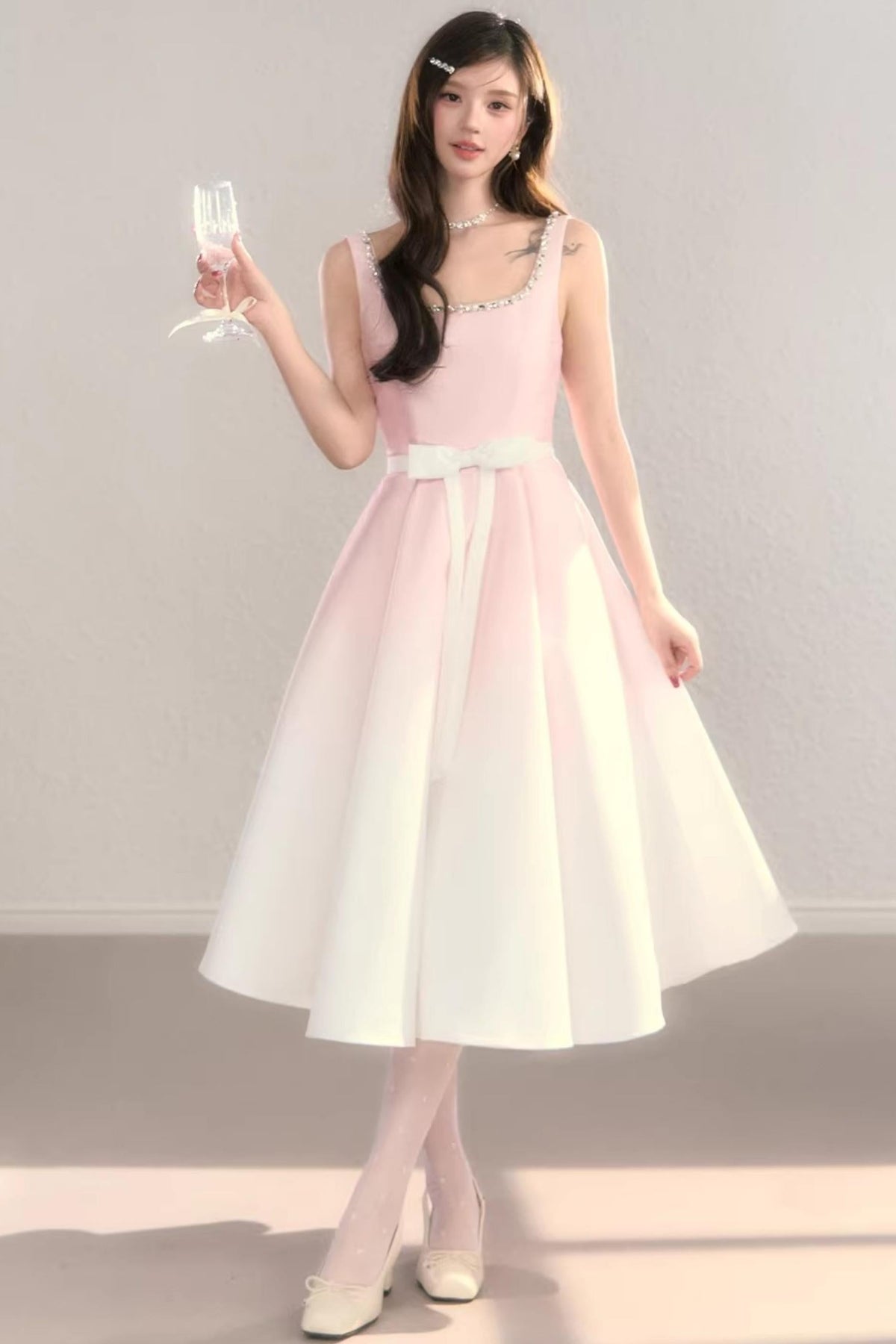 Cherry Blossom Gradient Dress