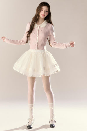 Cherry Blossom Wool Knitted Set-Up