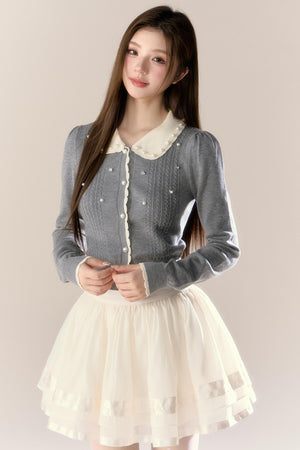 Cherry Blossom Wool Knitted Set-Up
