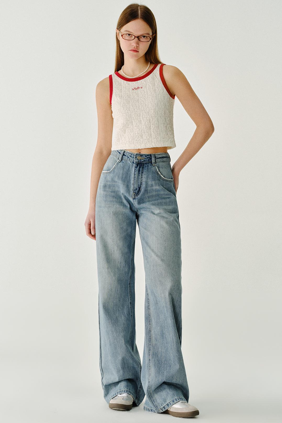 Cherry Cheese Roll Lace Vest