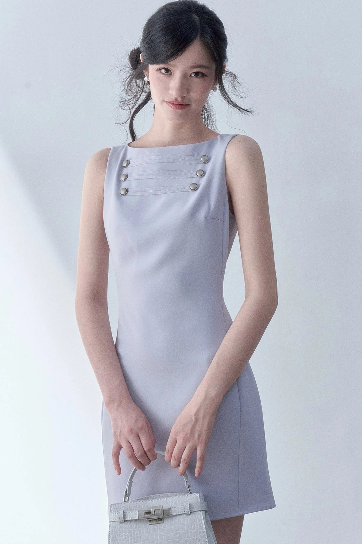 Cherry Gray Bodycon Dress