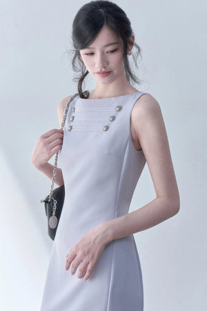 Cherry Gray Bodycon Dress