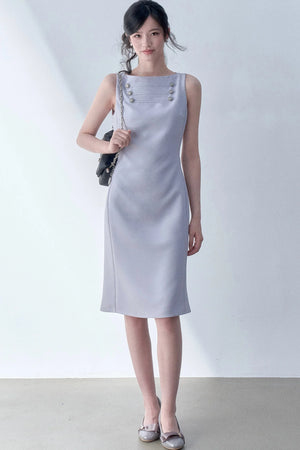 Cherry Gray Bodycon Dress