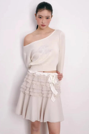 Cherry Jacquard Wool Top