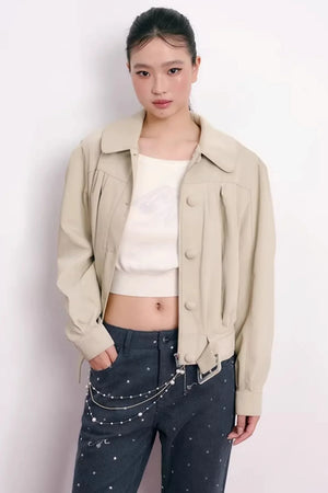Cherry Jacquard Wool Top