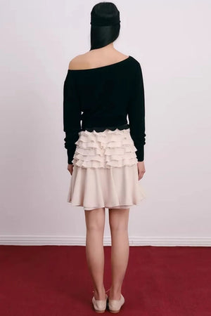 Cherry Jacquard Wool Top