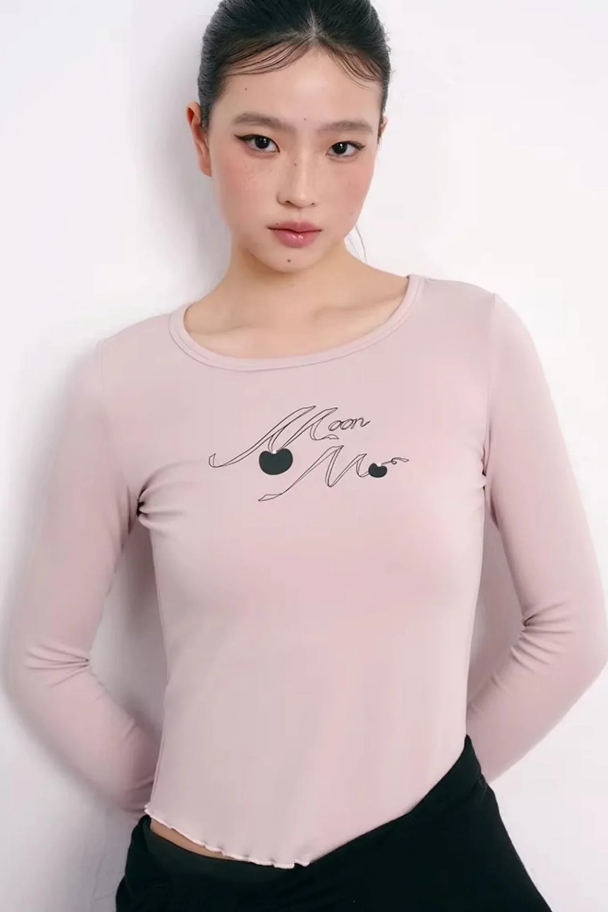 Cherry Print Lyocell Sweater