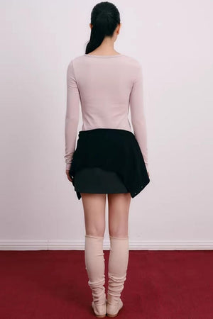 Cherry Print Lyocell Sweater