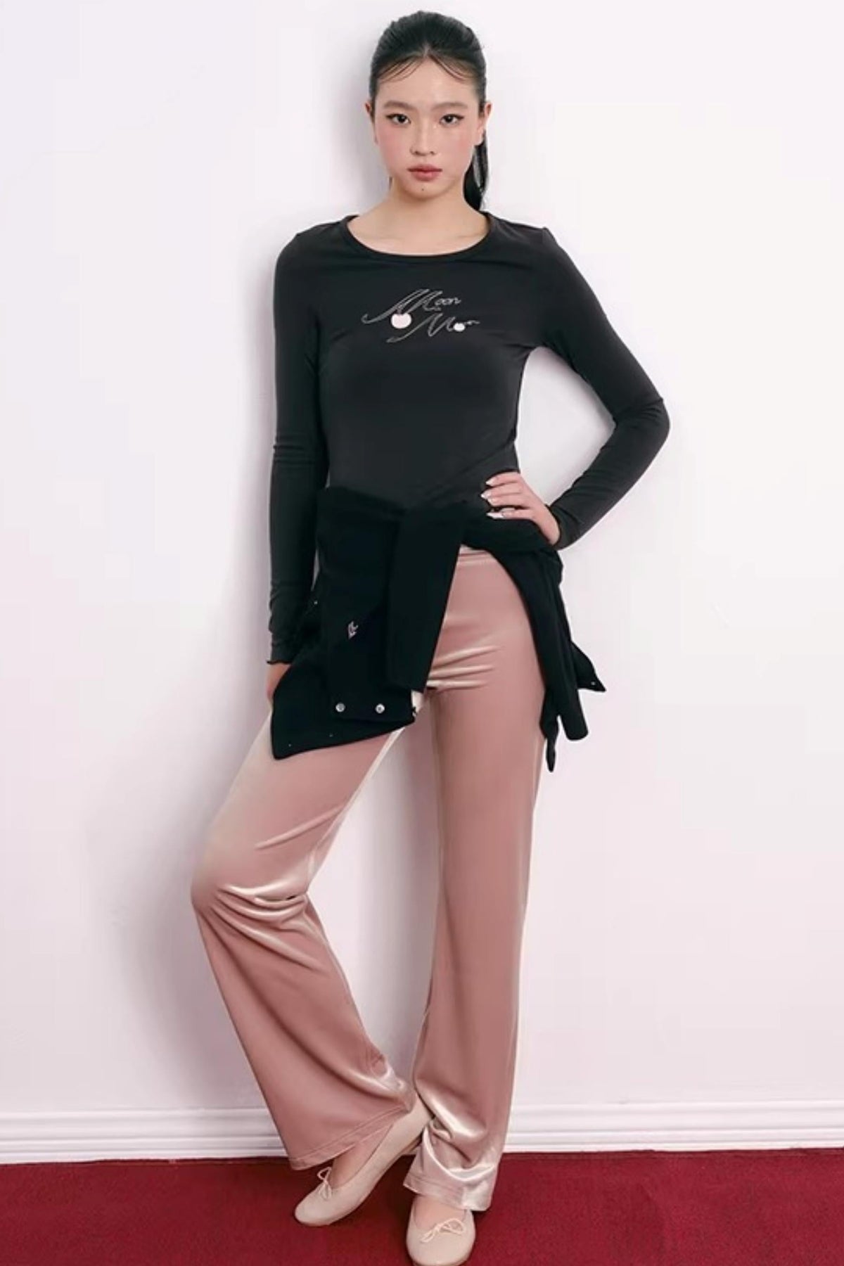 Cherry Print Lyocell Sweater