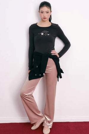 Cherry Print Lyocell Sweater