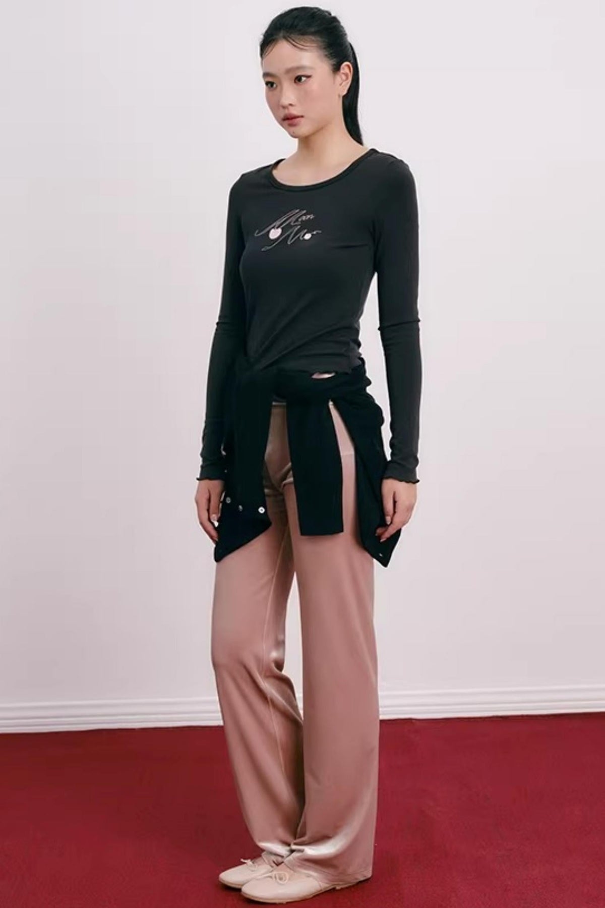 Cherry Print Lyocell Sweater