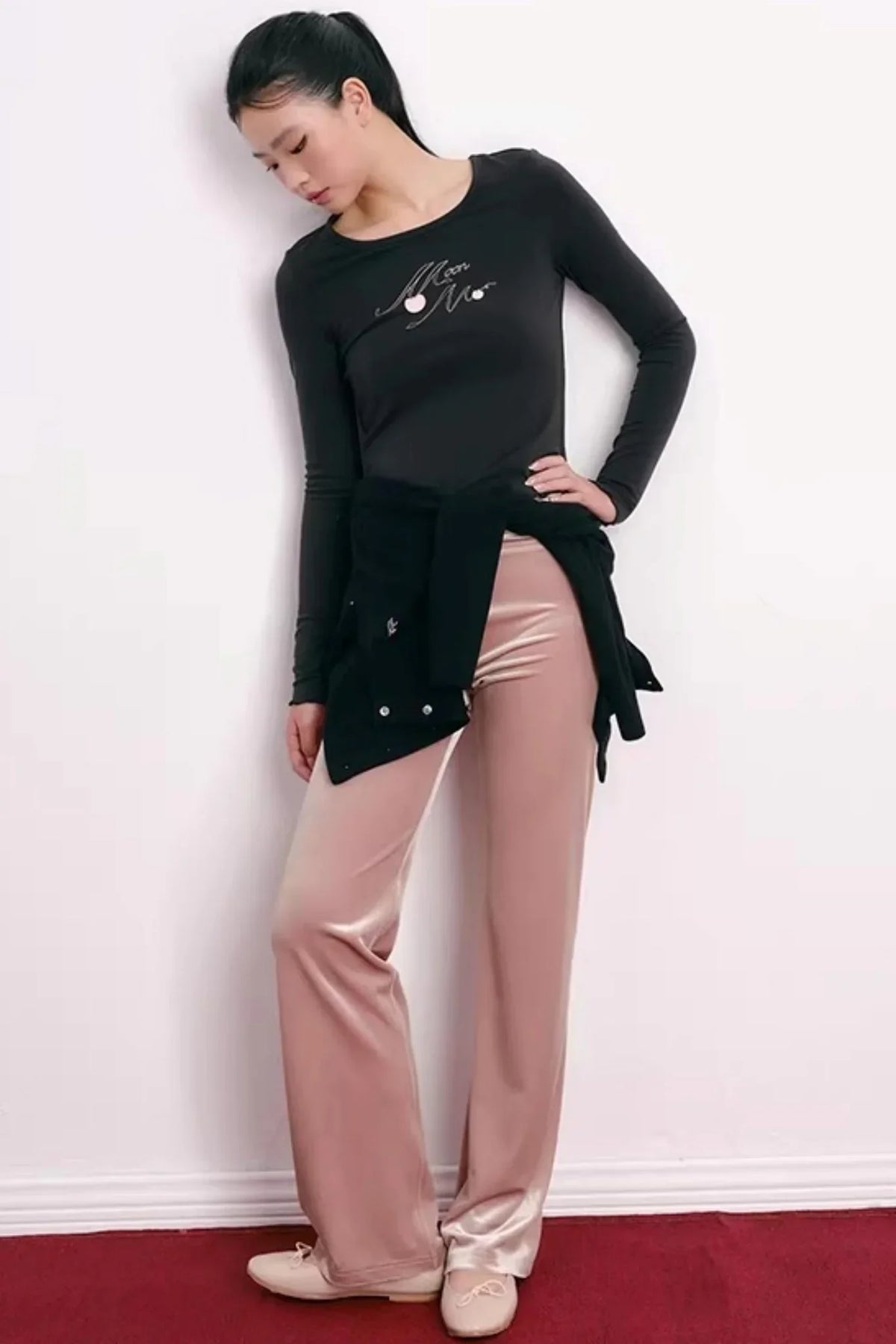 Cherry Print Lyocell Sweater