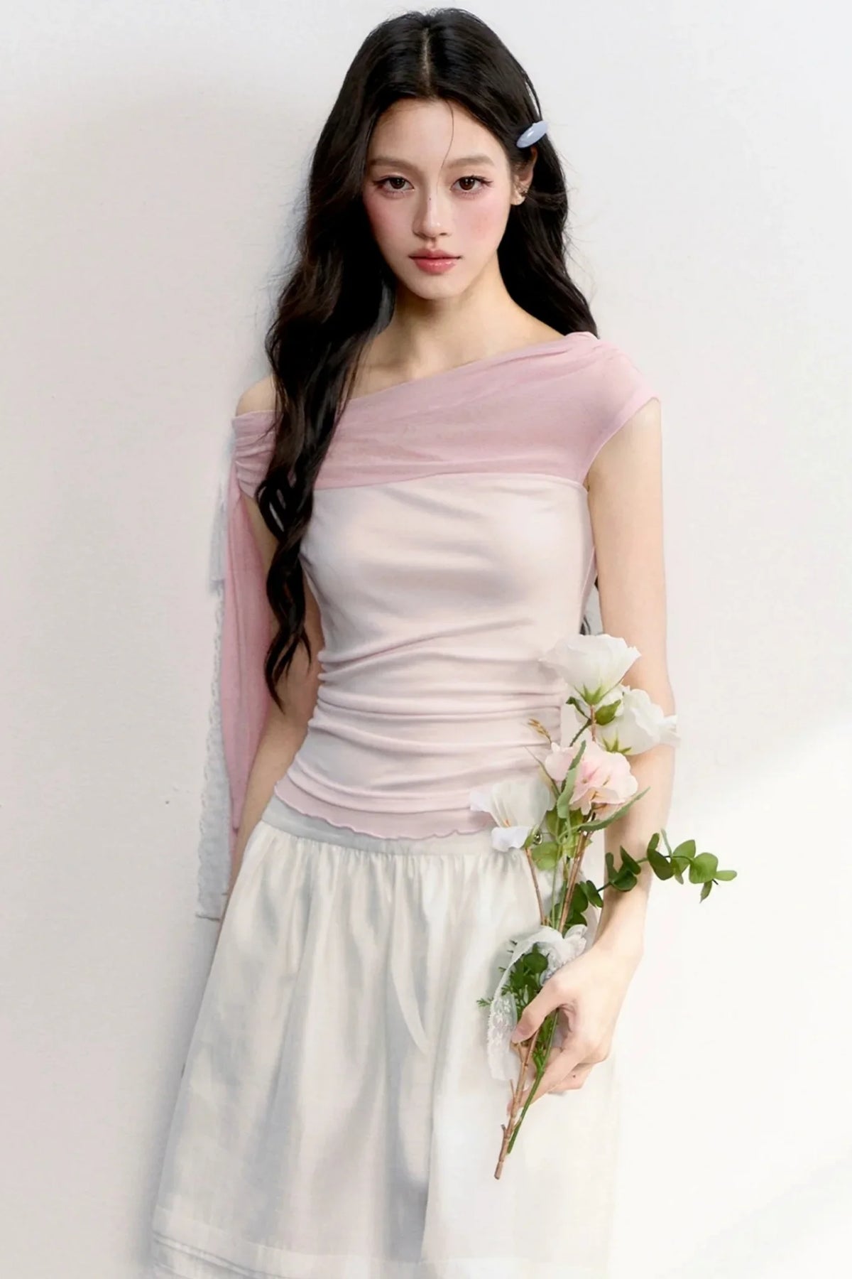 Cherry Wine Lace Off-Shoulder Top