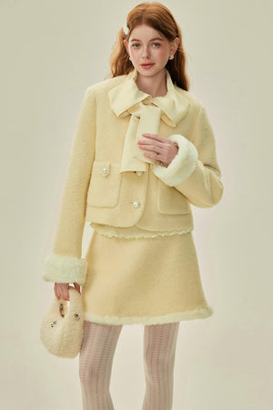 Chic Alpaca Wool Blend Suit Set-Up
