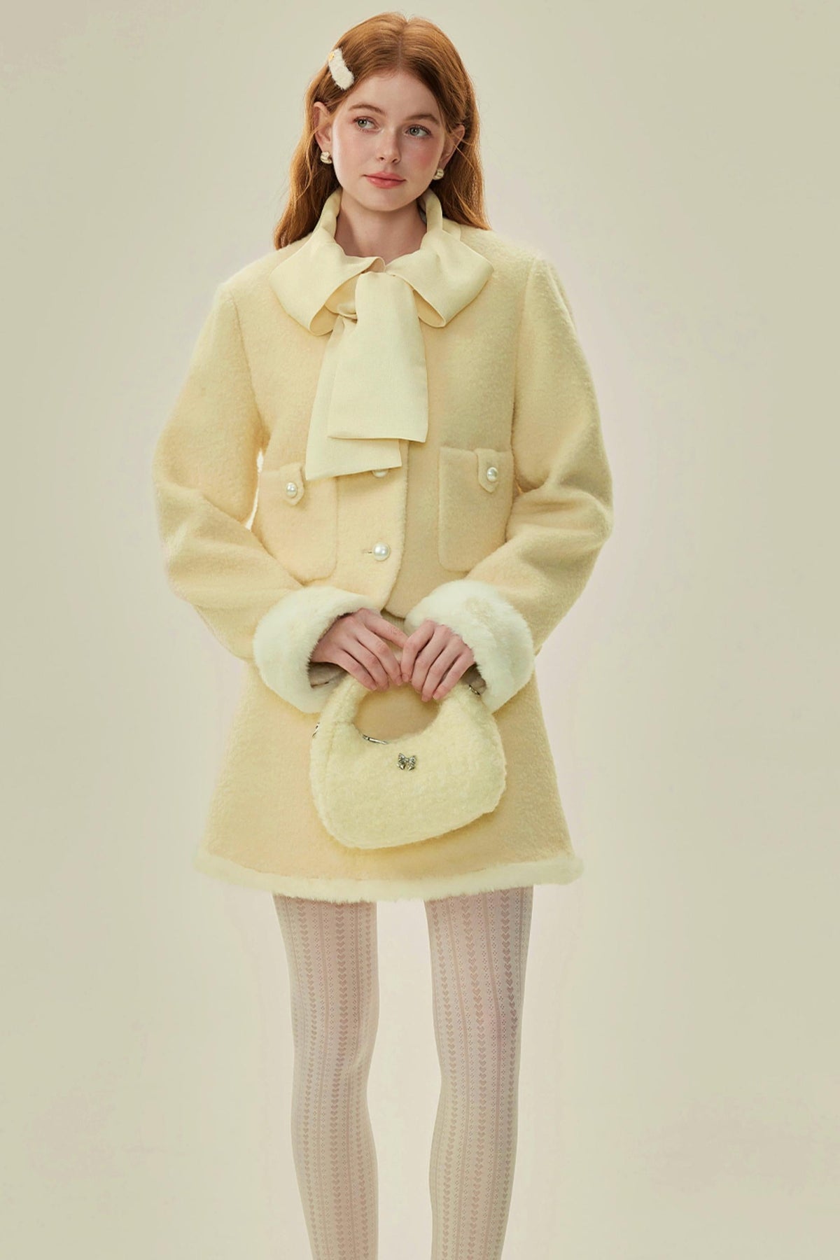 Chic Alpaca Wool Blend Suit Set-Up