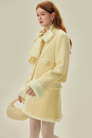 Chic Alpaca Wool Blend Suit Set-Up