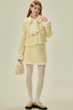 Chic Alpaca Wool Blend Suit Set-Up