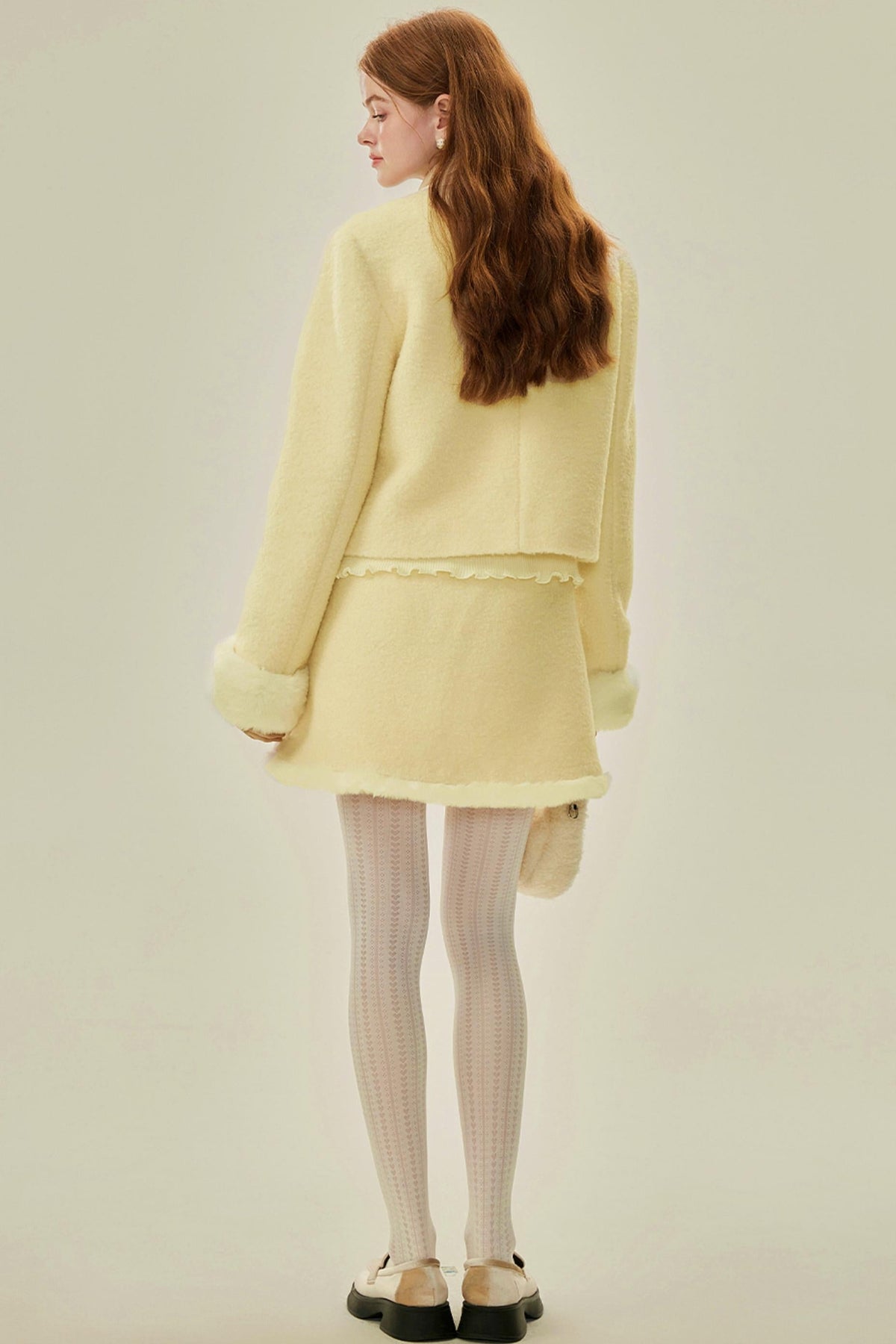 Chic Alpaca Wool Blend Suit Set-Up