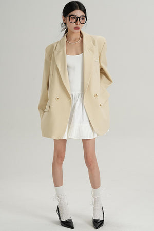 Chic Black And Cream Elegant Jacket