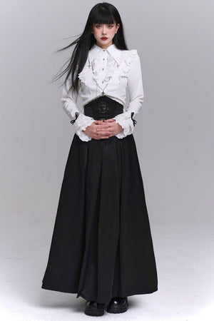 Chic Black Elegant Skirt Set-Up