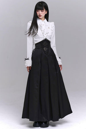 Chic Black Elegant Skirt Set-Up