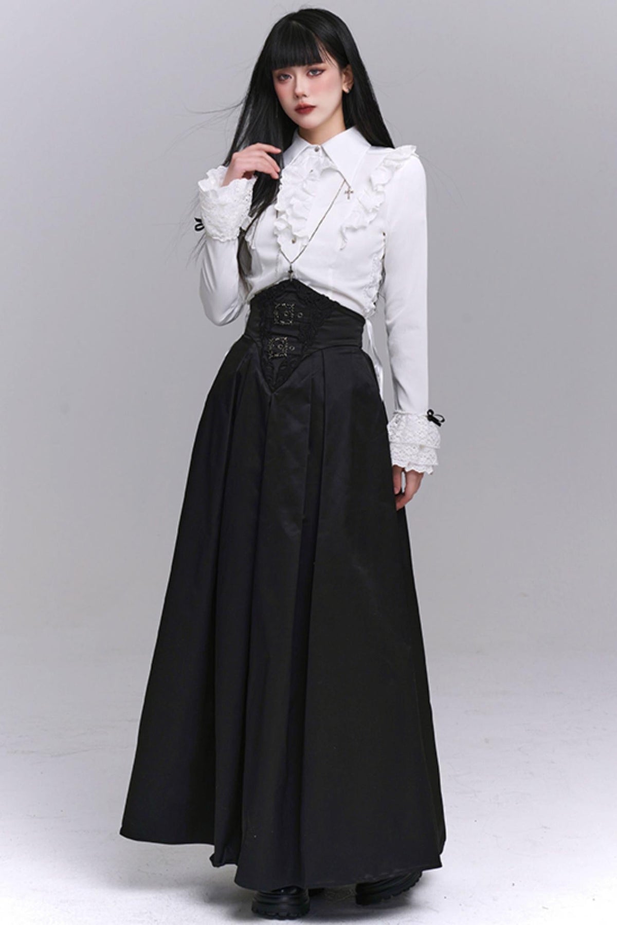 Chic Black Elegant Skirt Set-Up