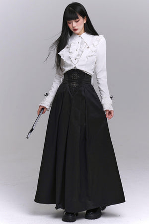 Chic Black Elegant Skirt Set-Up