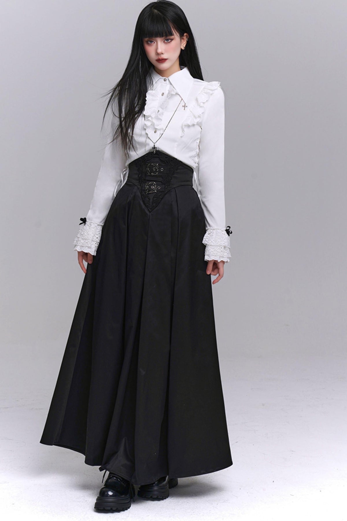 Chic Black Elegant Skirt Set-Up
