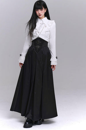 Chic Black Elegant Skirt Set-Up