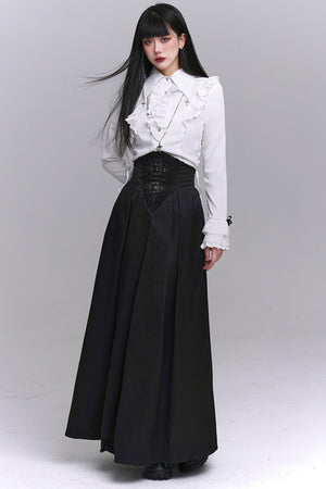 Chic Black Elegant Skirt Set-Up