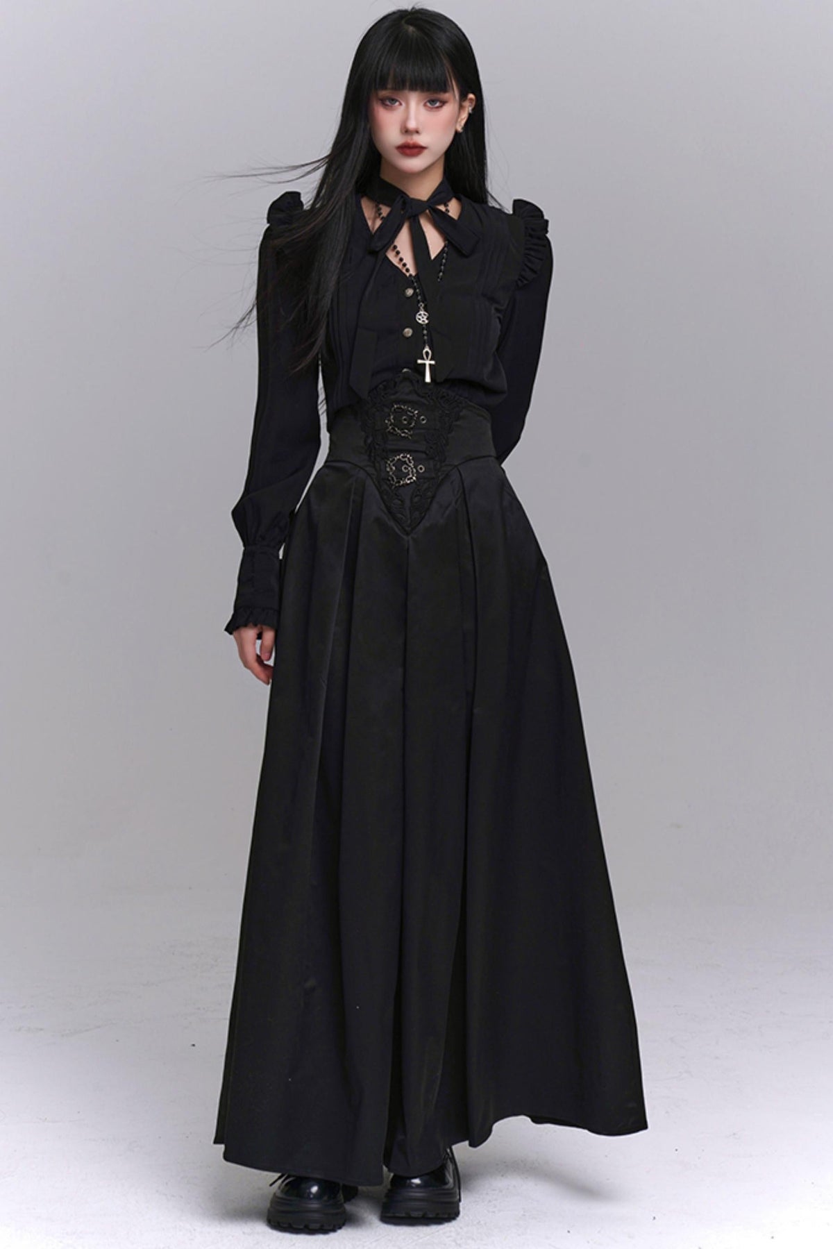 Chic Black Elegant Skirt Set-Up