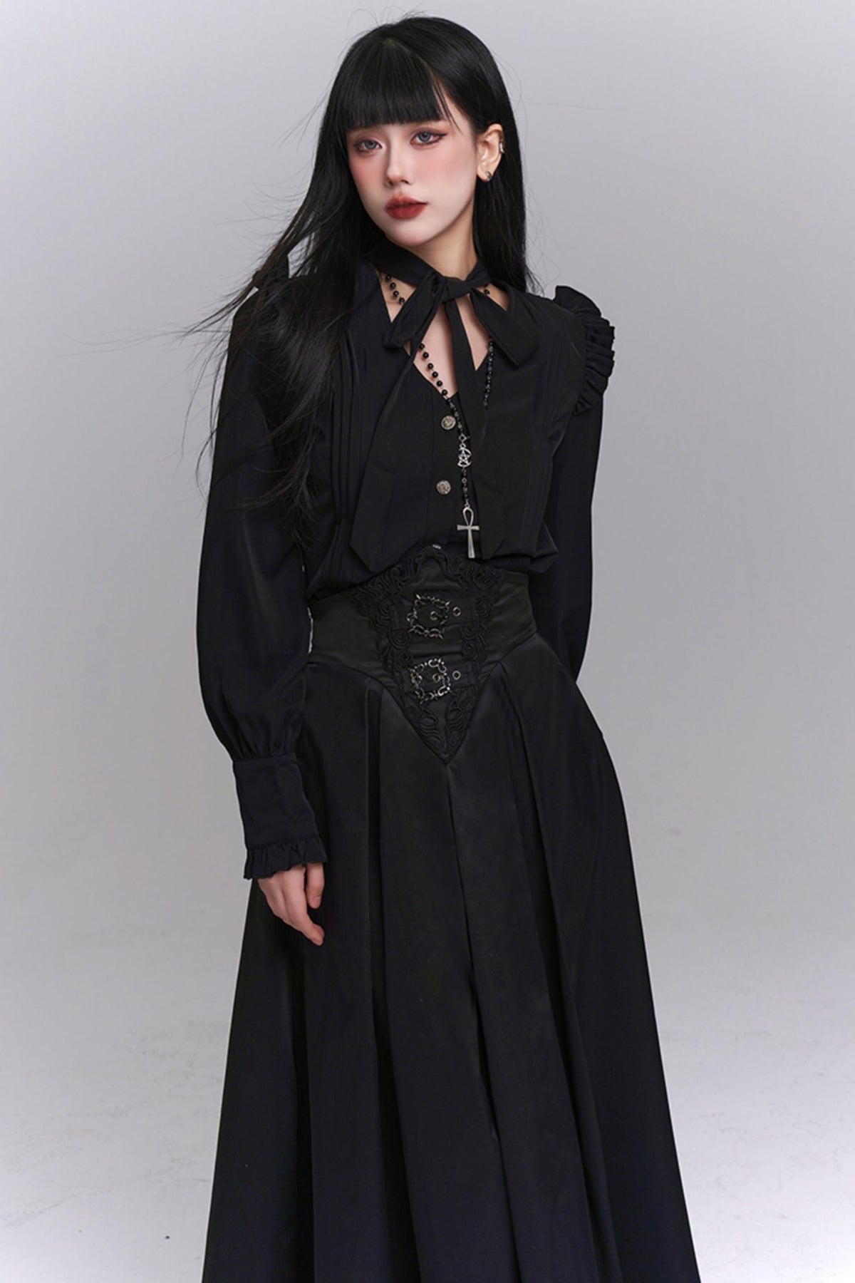 Chic Black Elegant Skirt Set-Up