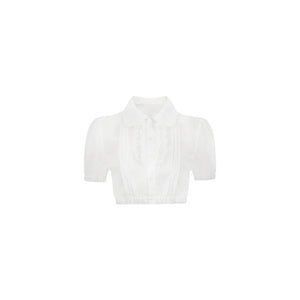 Chic Chiffon Gold Top